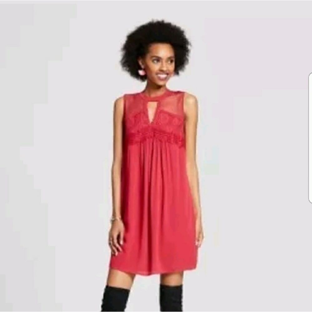 Xhilaration Cutout Shift Dress S Sleeveless NWT